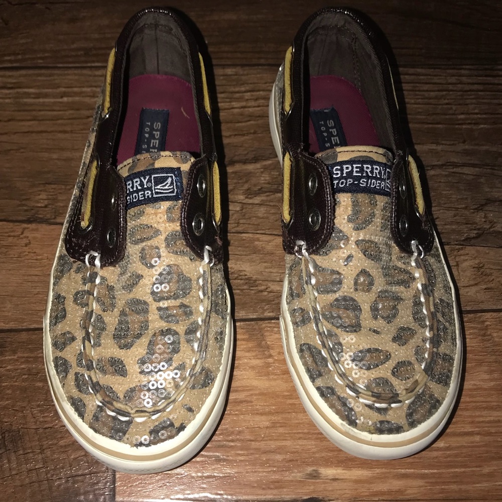 Brown cheetah Sperry’s